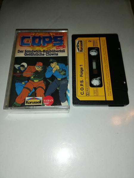 C.O.P.S. Folge 1 Der Sandwich-Raubüberfall/Gefährliche Clowns Schwarz mit Gelben Aufkleber 841530-4 Karussell