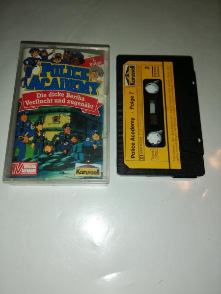 Police Academy Folge 7 Die dicke Bertha/Verflucht und zugenäht Schwarz mit Gelben Aufkleber 847460-4 Karussell
