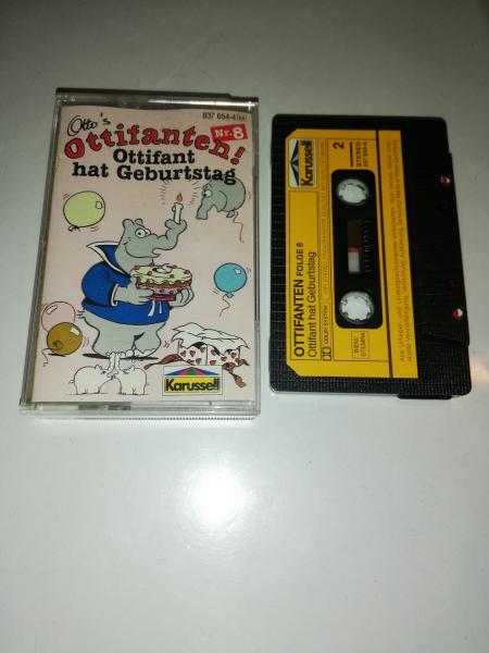 Ottifanten Folge 8 Ottifant hat Geburtstag Schwarz mit Gelben Aufkleber 837654-4 Karussell