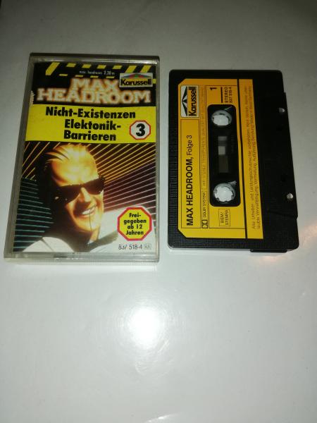 Max Headroom  Folge 3 Nicht-Existenzen/Elektronik-Barrieren Schwarz mit Gelben Aufkleber 837518-4 Karussell