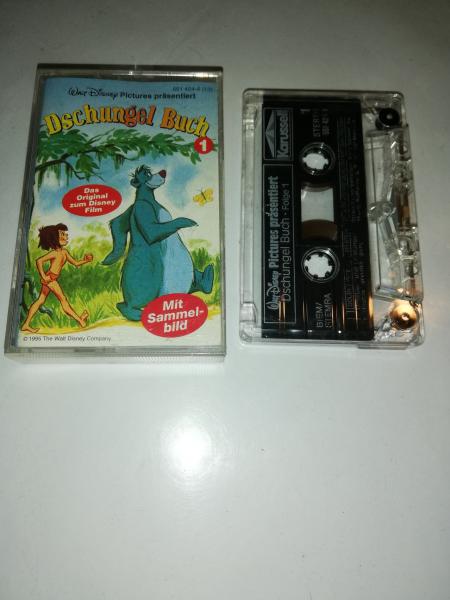 Dschungelbuch 1 Transparent mit Weißen Druck 551424-4 Walt Disney Records (Mit Sammelbild-Logo)