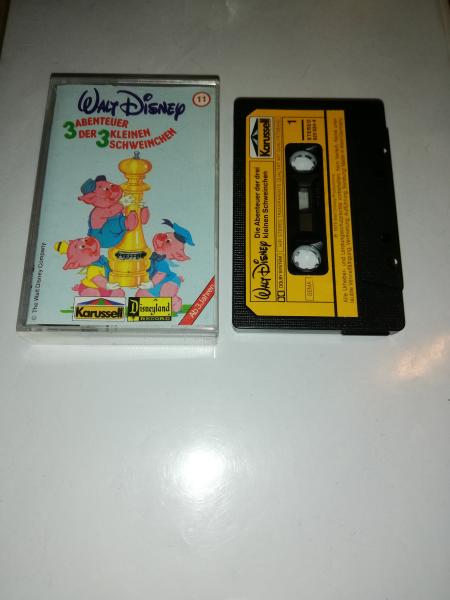 Drei Abenteuer der drei kleinen Schweinchen Nr.11 Schwarz mit Gelben Aufkleber 825924-4 Karussell Disneyland