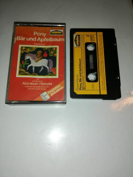 Pony Bär und Apfelbaum Schwarz mit Gelben Aufkleber 825314-4 Karussell