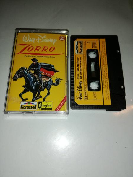 Zorro Walt Disney 24 Schwarz mit Gelben Aufkleber 825934-4 Disneyland Karussell