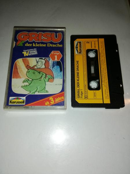 Grisu der kleine Drache Folge 1 Schwarz mit Gelben Aufkleber 829910-4 Karussell