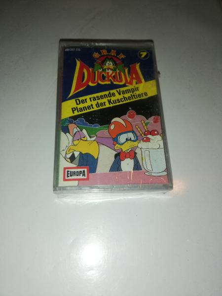 Graf Duckula Folge 7 Der rasende Vampir/Planet der Kuscheltiere Grau mit Schwarzen Druck 490357-215 Originalverpackt