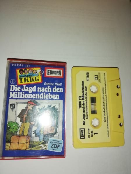 TKKG Folge 1 Die Millionendiebe Gelb mit gelbem Aufkleber ZDF Logo 515718.8