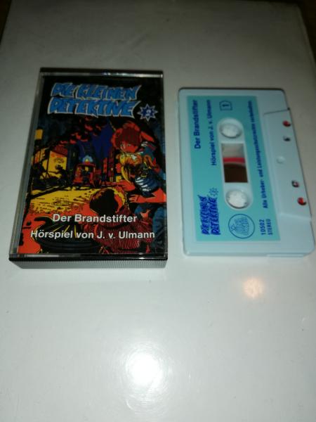 Die kleinen Detektive Folge 2 Der Brandstifter Weiß mit Blauen Aufkleber 10502 Eins Extra