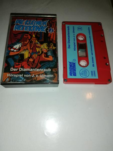 Die kleinen Detektive Folge 5 Der Diamantenraub 4-fach Silber geschraubt Rot mit Blauen Aufkleber 10505 Eins Extra