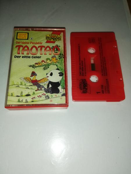Tao Tao Der kleine Pandabär Folge 3 Der eitle Geier Rot mit Schwarzen Druck 497722-215 Ariola Express