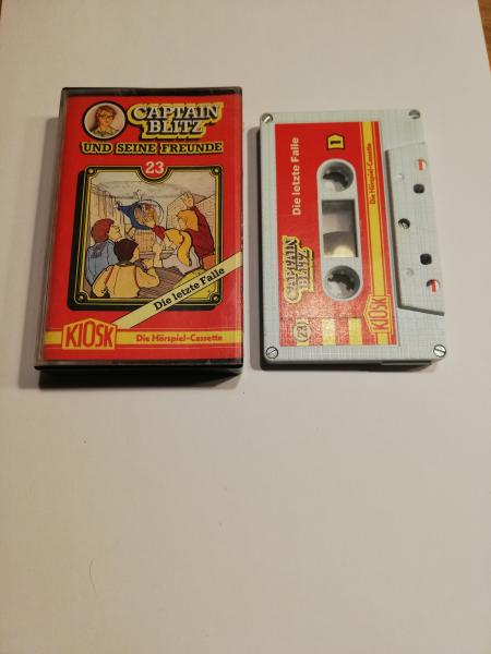 Captain Blitz Folge 23 Die letzte Falle 5-fach Silber geschraubt Weiß mit Roten Aufkleber 4.26071 CD Kiosk