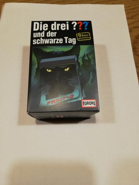 Die Drei Fragezeichen und der schwarze Tag 1-3 Schwarz mit Weißen Druck 8898546715 4/1-3 Europa