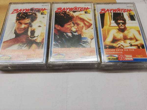 Baywatch Hörspielkassetten Set 1-3 transparent 843943-4 Karussell