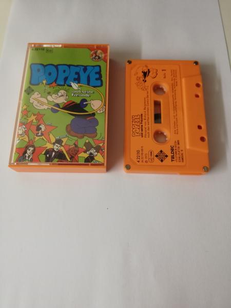 Popeye und seine Freunde 4-fach Silber geschraubt Orange mit Orangen Aufkleber 4.22110 CD Telefunken