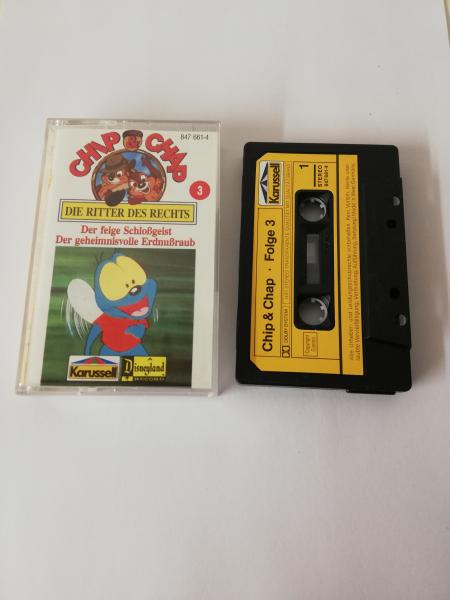 Chip und Chap Folge 3 Der feige Schloßgeist/Der geheimnisvolle Erdnußraub Schwarz mit Gelben Aufkleber 847661-4 Karussell