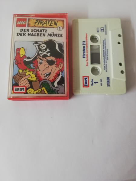 Lego Piraten Folge 1 Der Schatz der halben Münze  Weiß mit Blau Roten Druck 495843-215