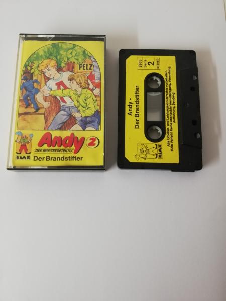 Andy der Meisterdetektiv Folge 2 Der Brandstifter 4-fach Schwarz geschraubt Schwarz mit Gelben Aufkleber 2865