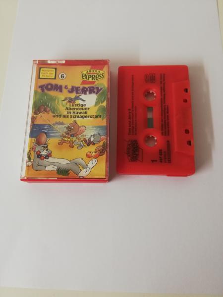 Tom & Jerry Folge 6 Lustige Abenteuer in Hawaii Rot Schwarzen Druck 497625-215 Ariola Express