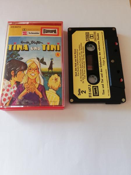 Tina und Tini Folge 4 und das Geheimnis des schwarzen Hundes 5-fach Silber geschraubt Schwarz mit Beigen Aufkleber 515647.5 Europa