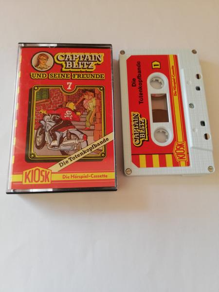 Captain Blitz Folge 7 Die Totenkopfbande 5-fach Silber geschraubt Weiß mit Roten Aufkleber 4.27807 CD Teldec