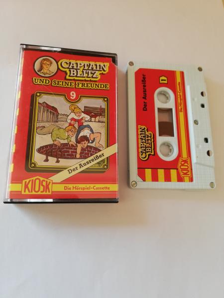 Captain Blitz Folge 9 Der Ausreißer 5-fach Silber geschraubt Weiß mit Roten Aufkleber  4.27809 CD(Cover oben leichter Abriss)