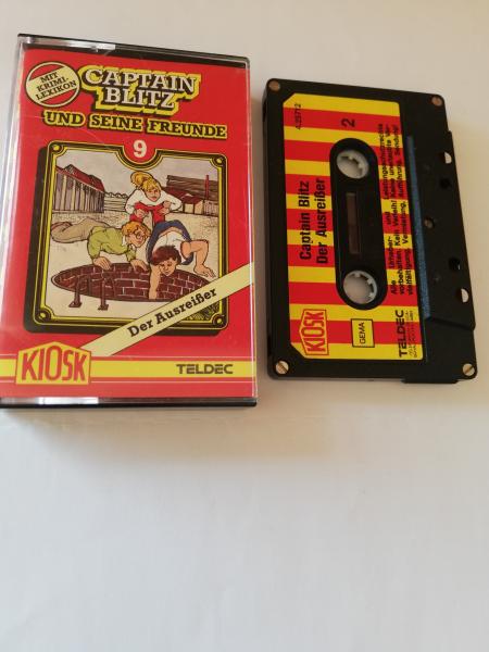 Captain Blitz Folge 9 Der Ausreißer 5-fach Silber geschraubt Schwarz mit Rot-Gelben Aufkleber  4.25712 CD Kiosk