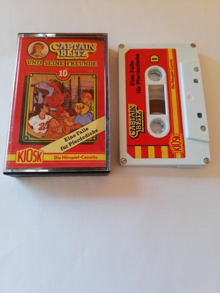 Captain Blitz Folge 10 Eine Falle für die Pferdediebe 4-fach Silber geschraubt Weiß mit Roten Aufkleber 4.25713 CD