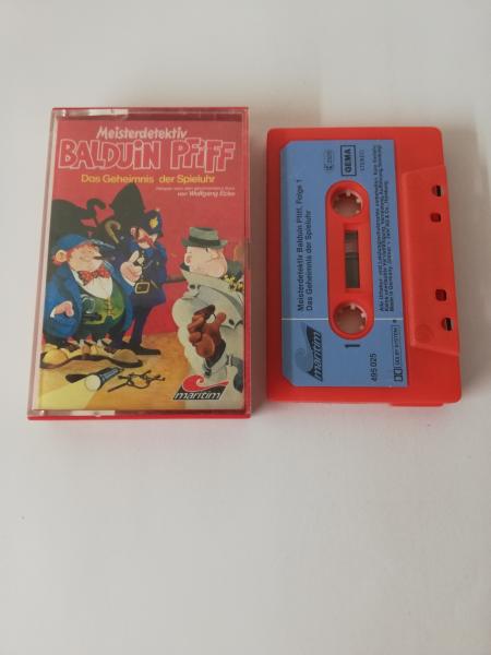 Meisterdetektiv Balduin Pfiff Folge 1 Das Geheimnis der Spieluhr Rot mit Blauen Aufkleber 495025-211 Maritim