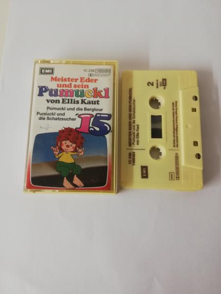 Pumuckel Folge 15 und die Bergtour/und die Schatzsucher Beige mit Braunen Druck 1C2381468484 EMI (Cover minimal gekennzeichnet auf Frontcover)