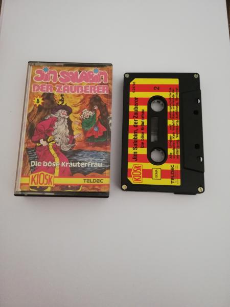 Jim Salabim Der Zauberer Folge 5 Die böse Kräuterfrau 4-fach Silber geschraubt Schwarz mit Rot-Gelben Aufkleber 4.24748 CD Teldec