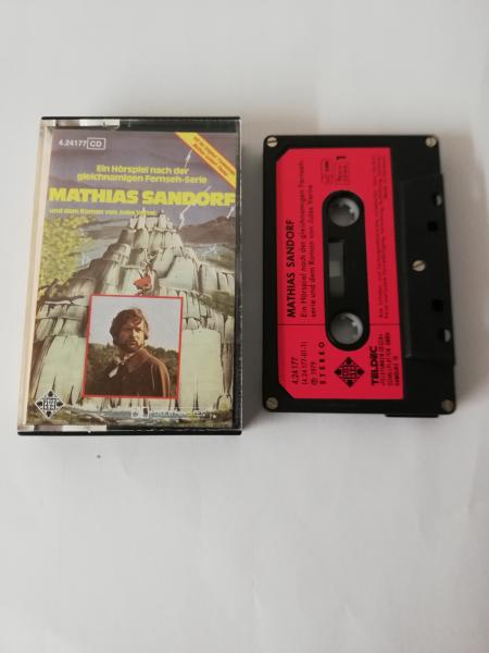 Mathias Sandorf Ein Hörspiel nach der gleichnamigen Fernseh-Serie 5-fach Silber geschraubt Schwarz mit Roten Aufkleber 4.24177 CD Telefunken