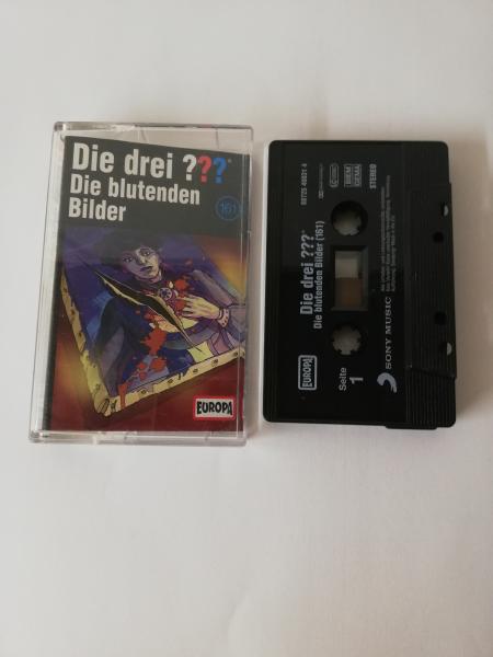 Die Drei Fragezeichen Folge 161 Die blutenden Bilder Schwarz mit Weißen Druck 8872540031.4 Europa