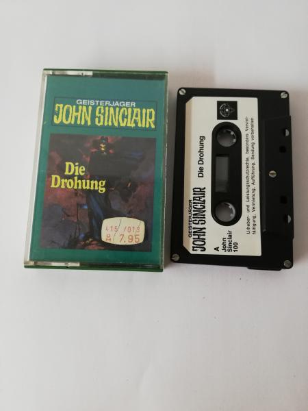 Geisterjäger John Sinclair Folge 17 Die Drohung 5-fach Silber geschraubt Schwarz mit Weißen Aufkleber 100