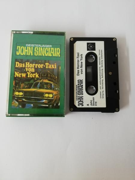 Geisterjäger John Sinclair Folge 3 Das Horror-Taxi von New York 5-fach Silber geschraubt Schwarz mit Weißen Aufkleber 019