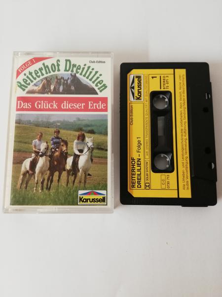 Reiterhof Dreililien Folge 1 Das Glück dieser Erde Schwarz mit Gelben Cover 730713 Club-Edition