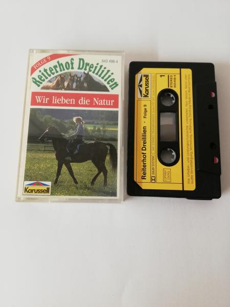 Reiterhof Dreililien Folge 9 Wir lieben die Natur Schwarz mit Gelben Cover 843498-4 Karussell
