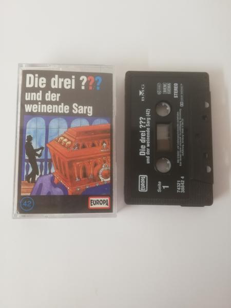 Die Drei Fragezeichen Folge 42 und der weinende Sarg Schwarz 7432138842 4(Logo Schriftzug fehlt) Europa