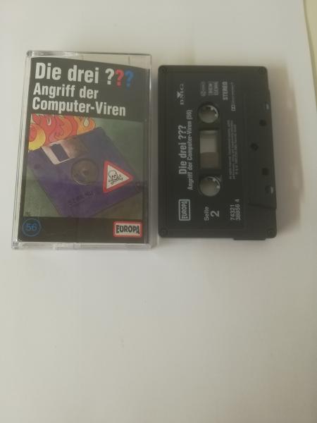 Die Drei Fragezeichen Folge 56 Angriff der Computer-Viren 5-fach Schwarz geschraubt Schwarz 8869740727 4/2