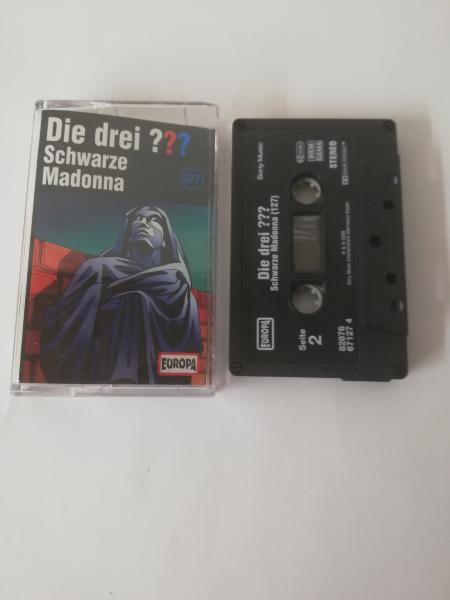 Die Drei Fragezeichen Folge 127 Schwarze Madonna 5-fach Schwarz geschraubt Schwarz mit Weißen Druck 8287667127 4 Europa