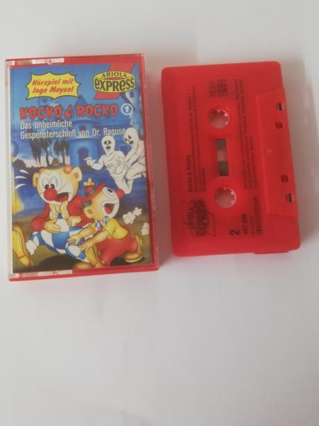 Kocko & Rocko Folge 1 Das unheimliche Gespensterschloß von Dr. Raguse Rot mit Schwarzen Druck 497840-215 Ariola Express
