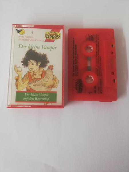 Der kleine Vampir Folge 4 auf dem Bauernhof Rot mit Schwarzen Druck 495434-215 Ariola Express