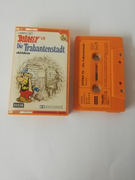 Asterix VII Die Trabantenstadt 5-fach Silber geschraubt Orange mit Orangen Aufkleber 4.23674 CF Decca