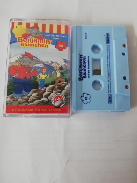 Benjamin Blümchen Folge 98 Kiddinx und die Murmeltiere Weiß mit Blauen Druck 4.27598 Neues Cover