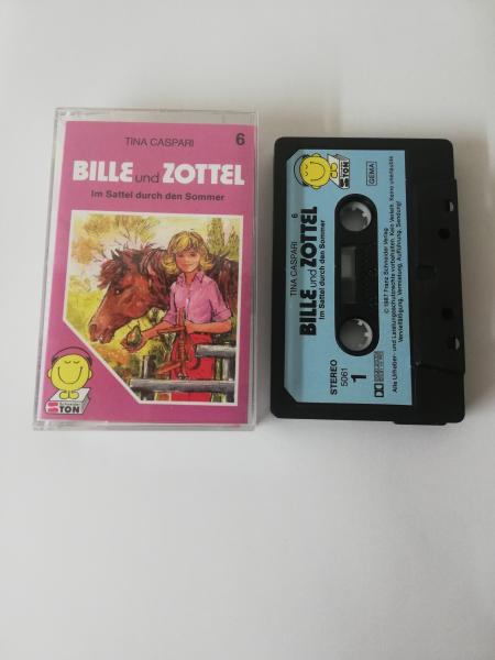 Bille und Zottel Folge 6 Im Sattel durch den Sommer Schwarz mit Blauen Aufkleber 5061 Schneiderton