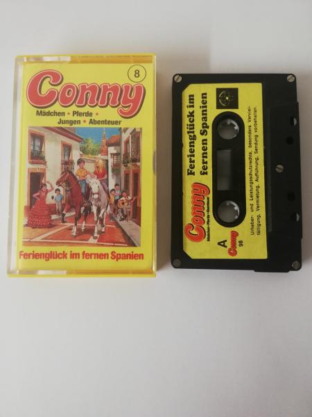 Conny Folge 8 Ferienglück im fernen Spanien 5-fach Silber geschraubt Schwarz mit Gelben Aufkleber CO 098 Studio Braun