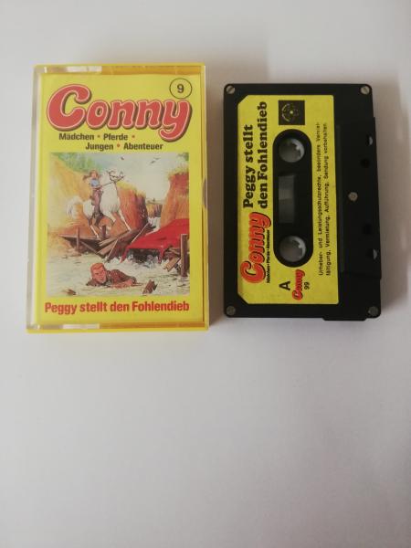 Conny Folge 9 Peggy stellt den Fohlendieb 5-fach Silber geschraubt Schwarz mit Gelben Aufkleber CO 099 Studio Braun