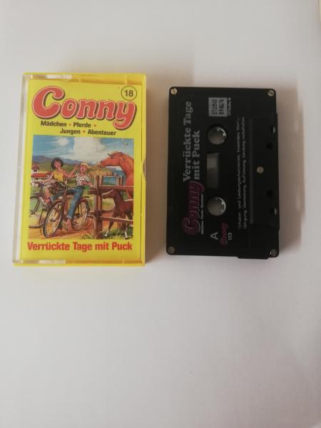 Conny Folge 18 Verrückte Tage mit Puck 5-fach Silber geschraubt Schwarz mit Weißen Druck CO 119 Studio Braun