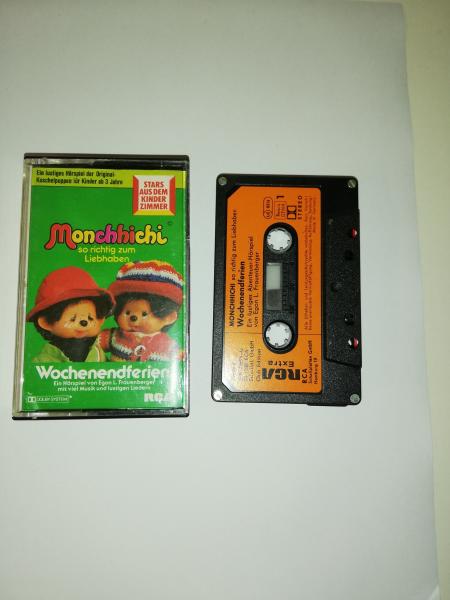 Monchhichi so richtig zum Liebhaben 4-fach Silber geschraubt Schwarz mit Orangen Aufkleber 35948-9 RCA Club-Edition