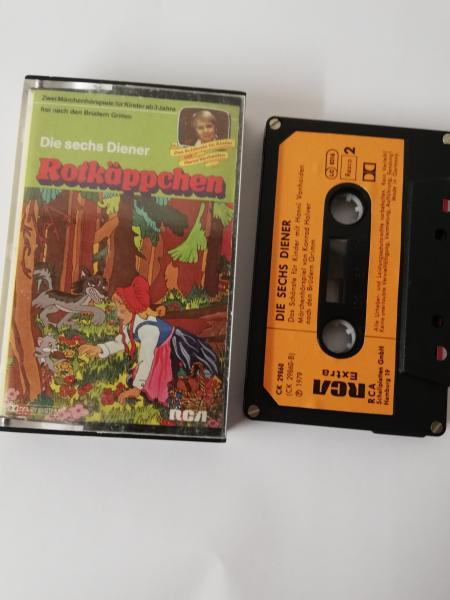 Rotkäppchen/Die sechs Diener 4-fach Silber geschraubt Schwarz mit Orangen Aufkleber CK 29860 RCA