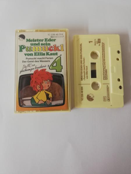 Pumuckl Folge 4 macht Ferien/Der Geist des Wassers Beige mit Braunen Druck 1C238-46554 Rundes EMI Logo